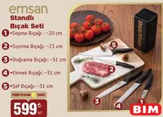 EMSAN STANDLI BIÇAK SETİ 5 PARÇA